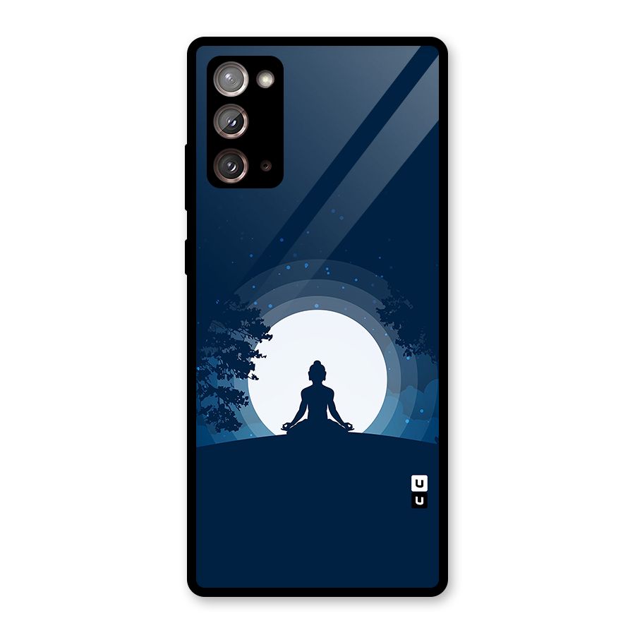 Calm Meditation Glass Back Case for Galaxy Note 20