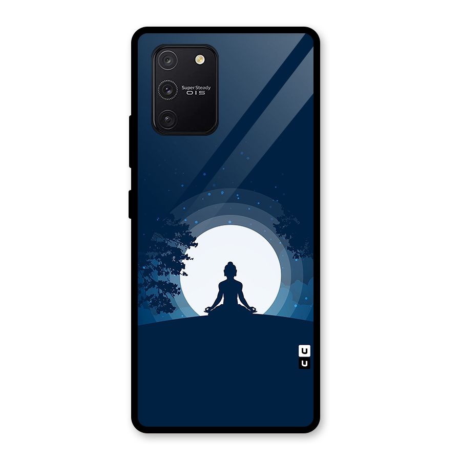Calm Meditation Glass Back Case for Galaxy S10 Lite