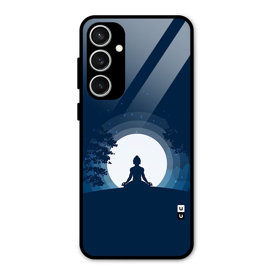 Calm Meditation Glass Back Case for Galaxy S23 FE