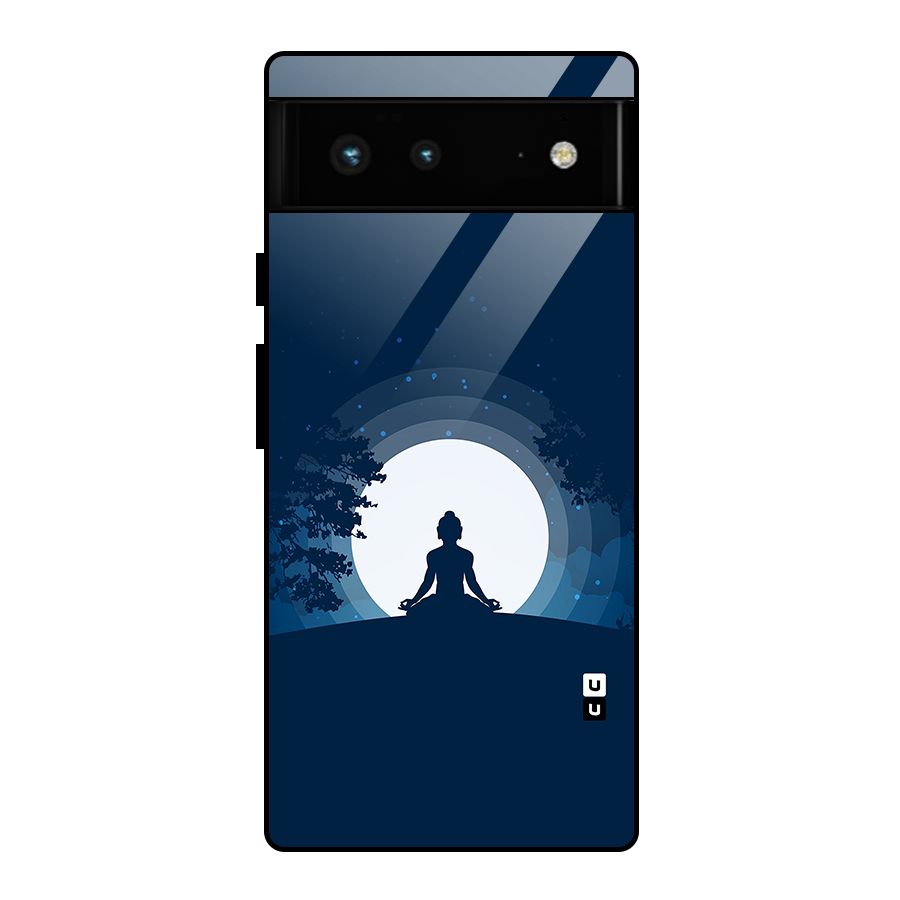 Calm Meditation Glass Back Case for Google Pixel 6