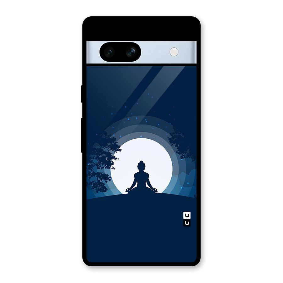 Calm Meditation Glass Back Case for Google Pixel 7a