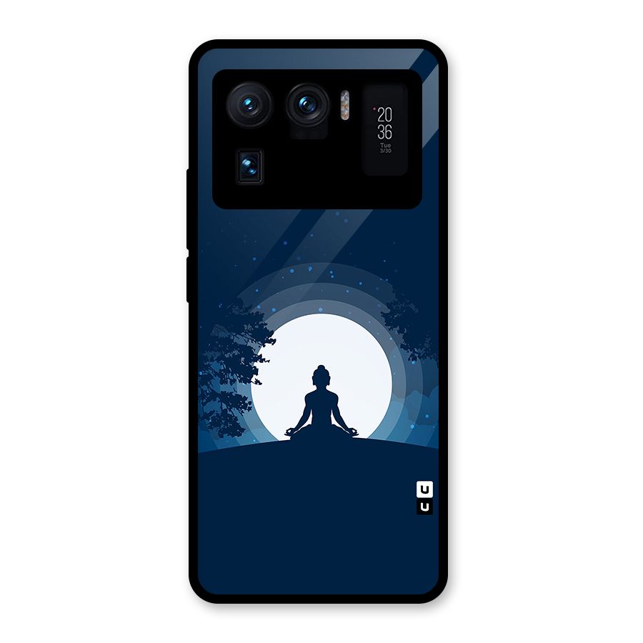 Calm Meditation Glass Back Case for Mi 11 Ultra