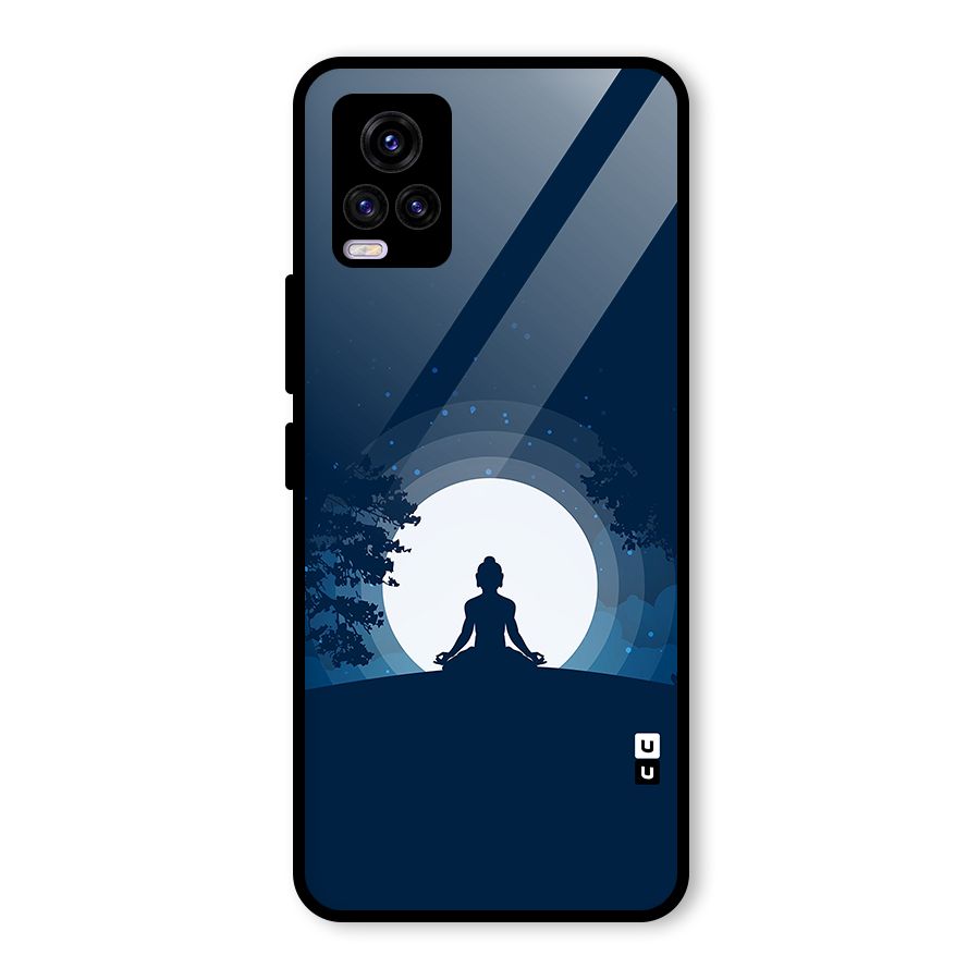 Calm Meditation Glass Back Case for Vivo V20 2021