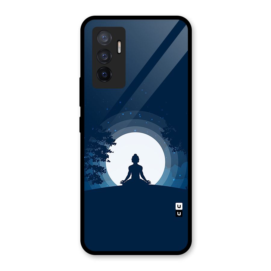 Calm Meditation Glass Back Case for Vivo V23e