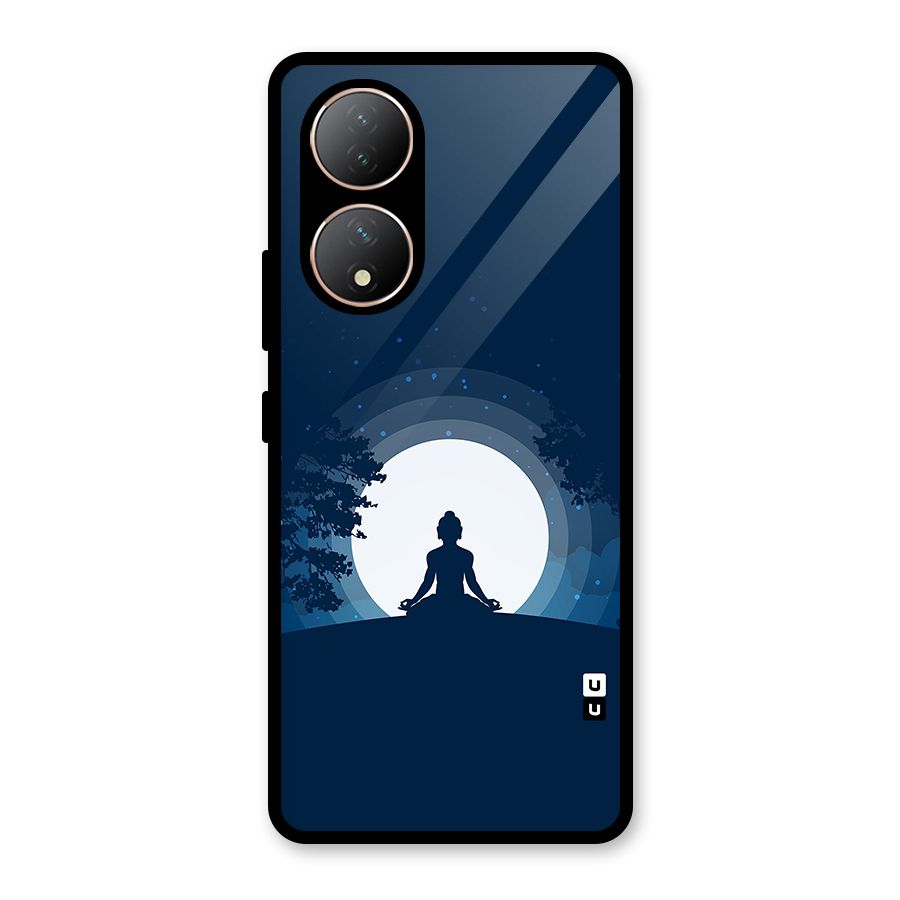 Calm Meditation Glass Back Case for Vivo Y100A