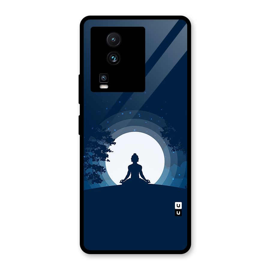 Calm Meditation Glass Back Case for Vivo iQOO Neo 7 Pro