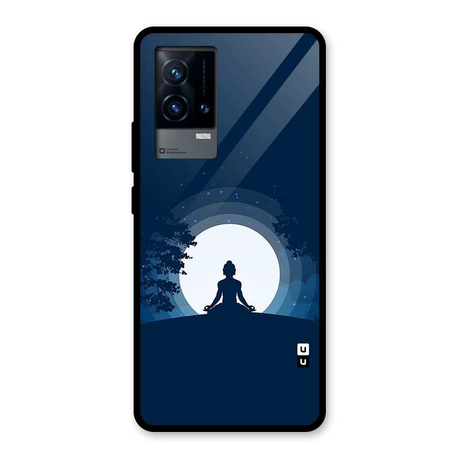 Calm Meditation Glass Back Case for iQOO 9 5G