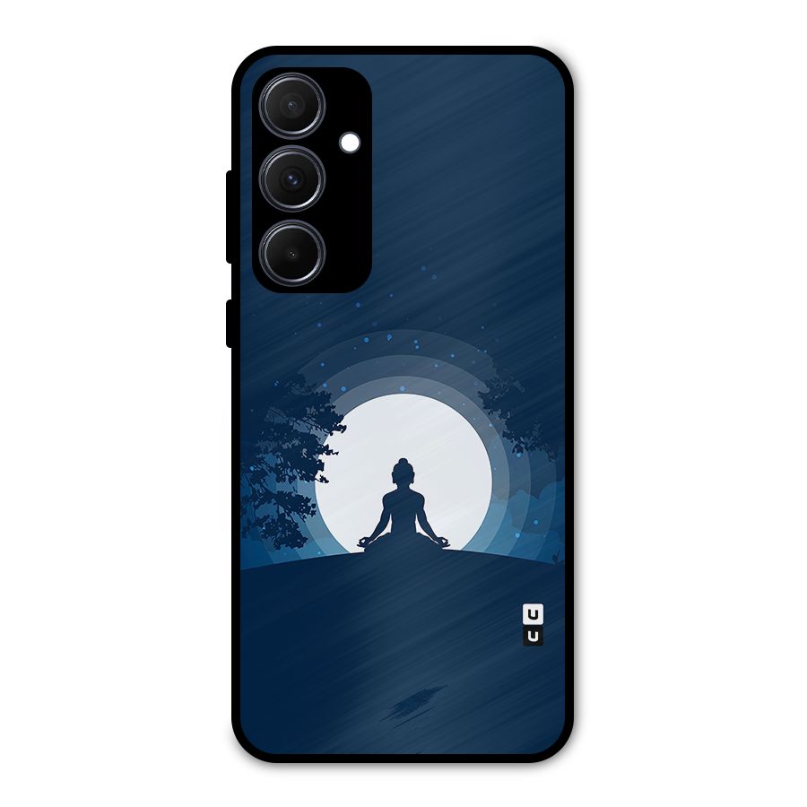 Calm Meditation Metal Back Case for Galaxy A35