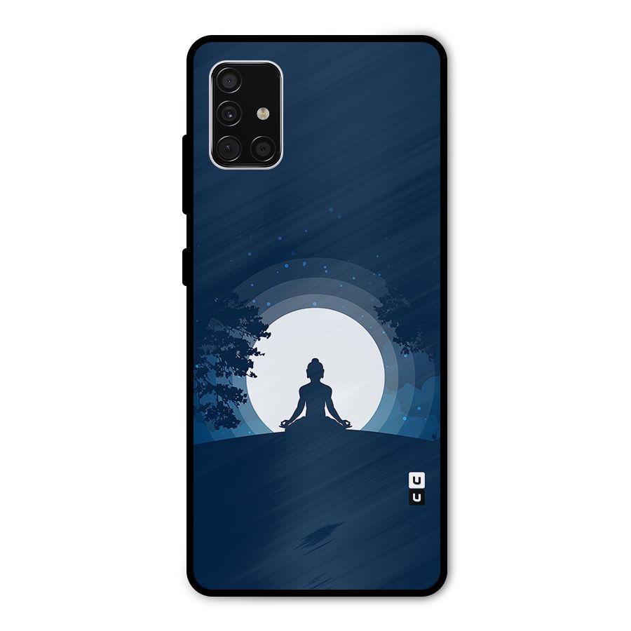 Calm Meditation Metal Back Case for Galaxy A51