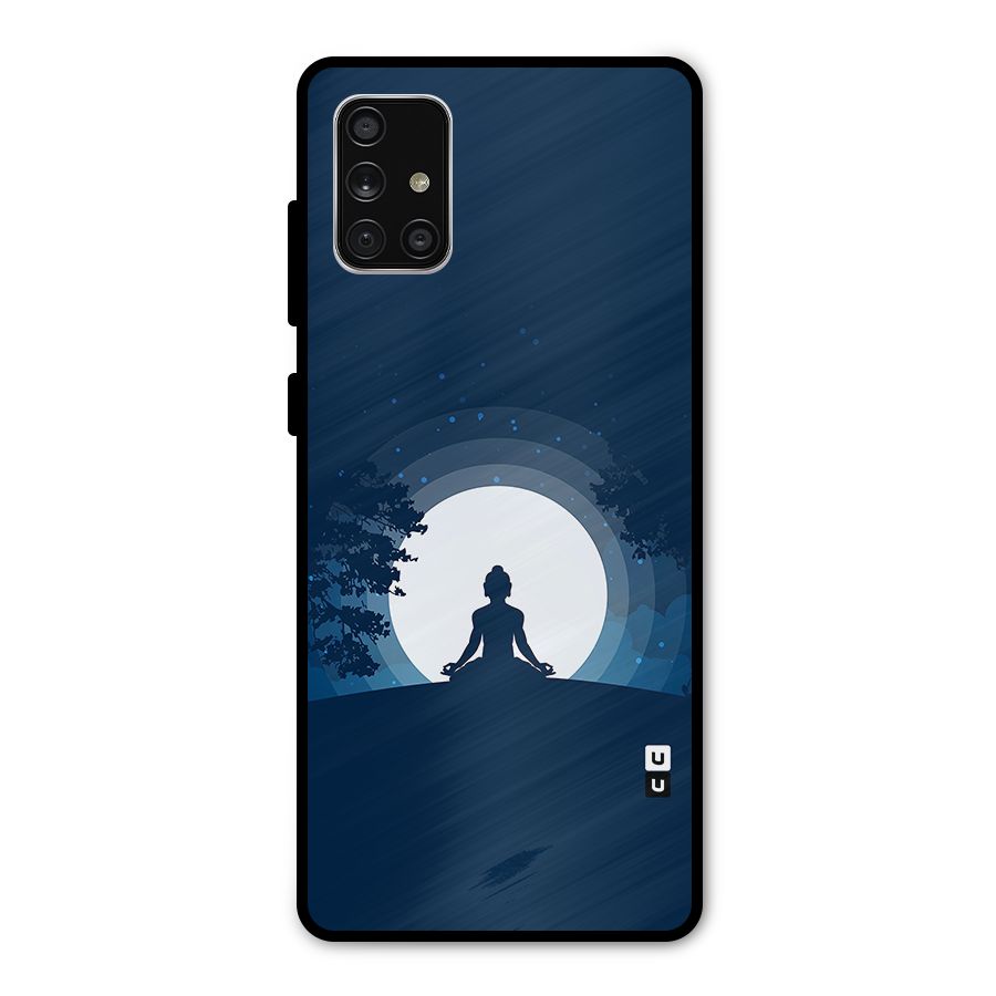 Calm Meditation Metal Back Case for Galaxy A71