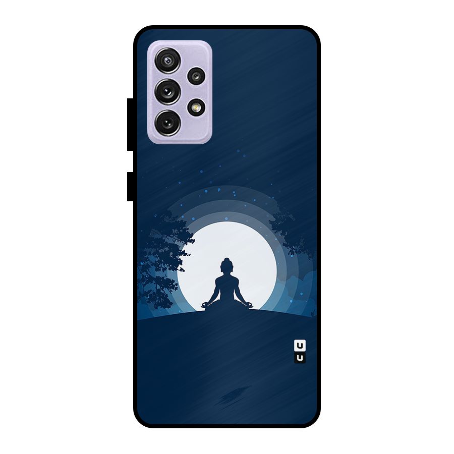 Calm Meditation Metal Back Case for Galaxy A72