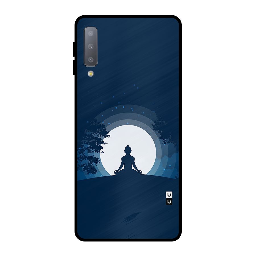 Calm Meditation Metal Back Case for Galaxy A7 (2018)