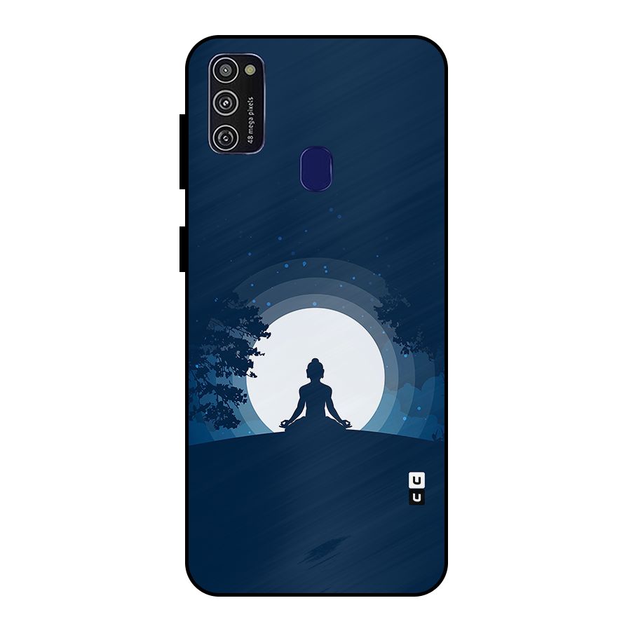 Calm Meditation Metal Back Case for Galaxy M30s