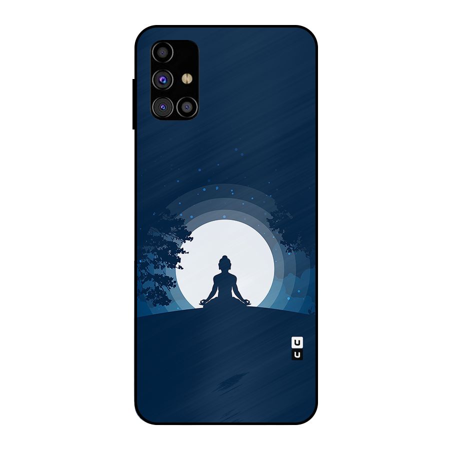 Calm Meditation Metal Back Case for Galaxy M31s