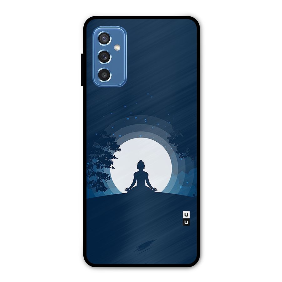 Calm Meditation Metal Back Case for Galaxy M52 5G