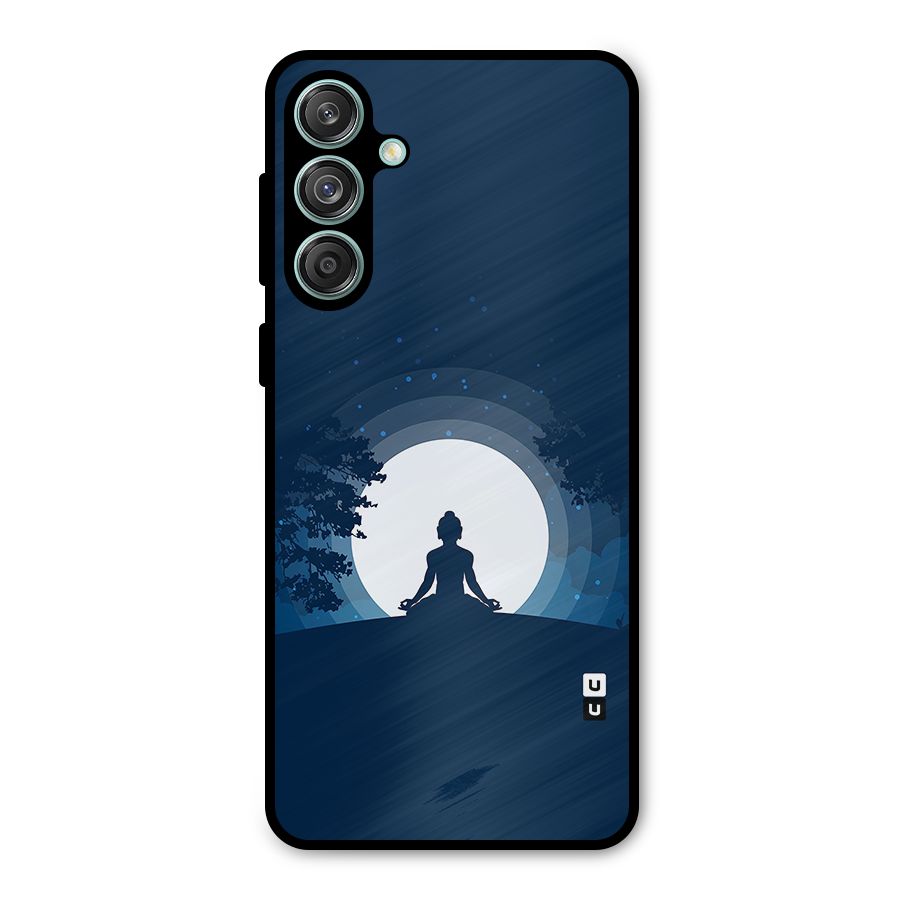 Calm Meditation Metal Back Case for Galaxy M55 5G