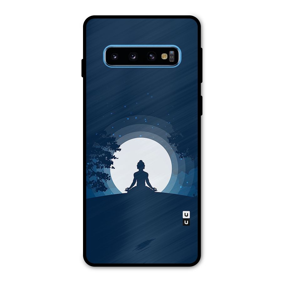 Calm Meditation Metal Back Case for Galaxy S10