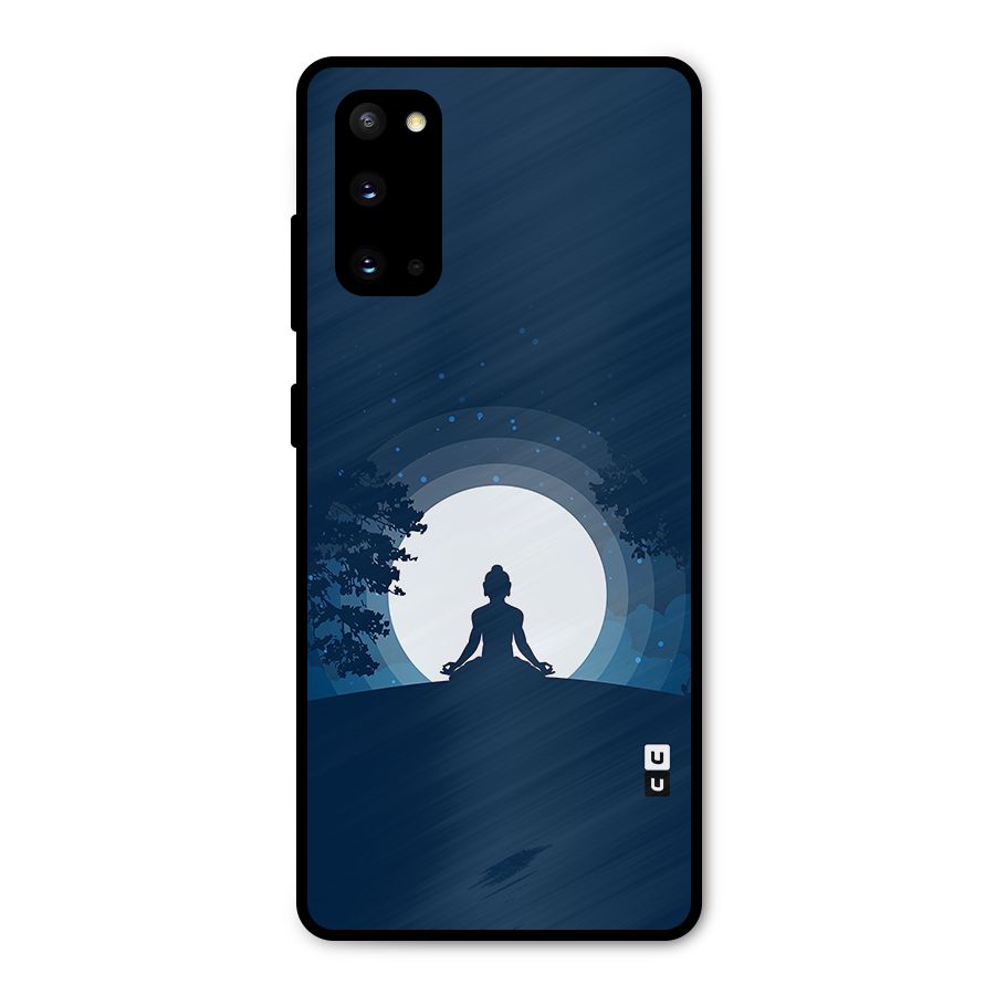 Calm Meditation Metal Back Case for Galaxy S20