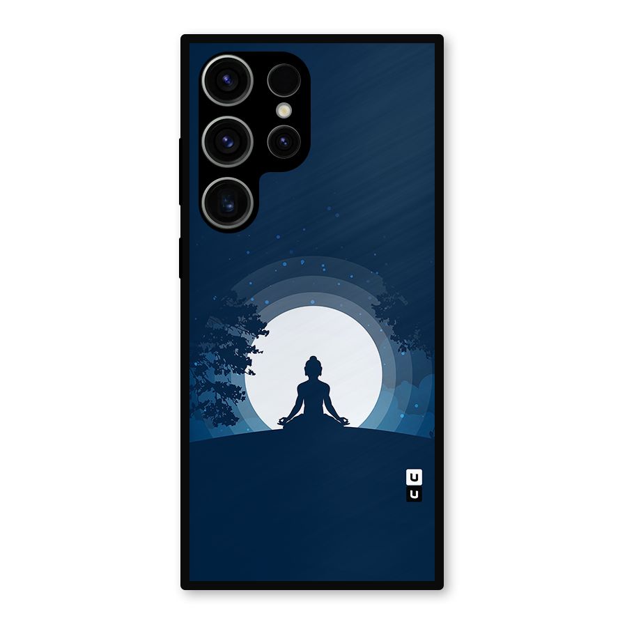 Calm Meditation Metal Back Case for Galaxy S23 Ultra