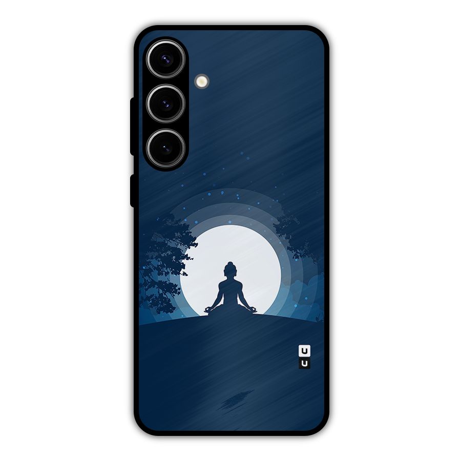 Calm Meditation Metal Back Case for Galaxy S24 Plus