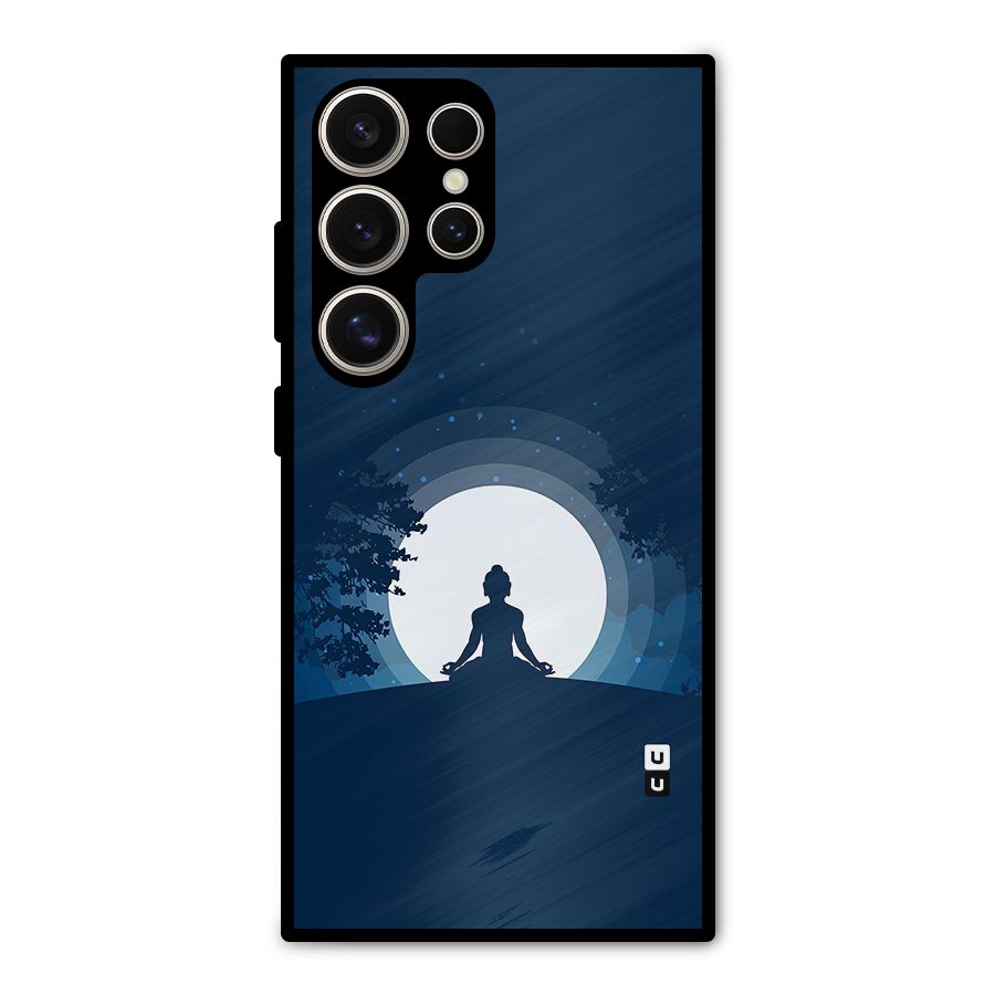 Calm Meditation Metal Back Case for Galaxy S24 Ultra