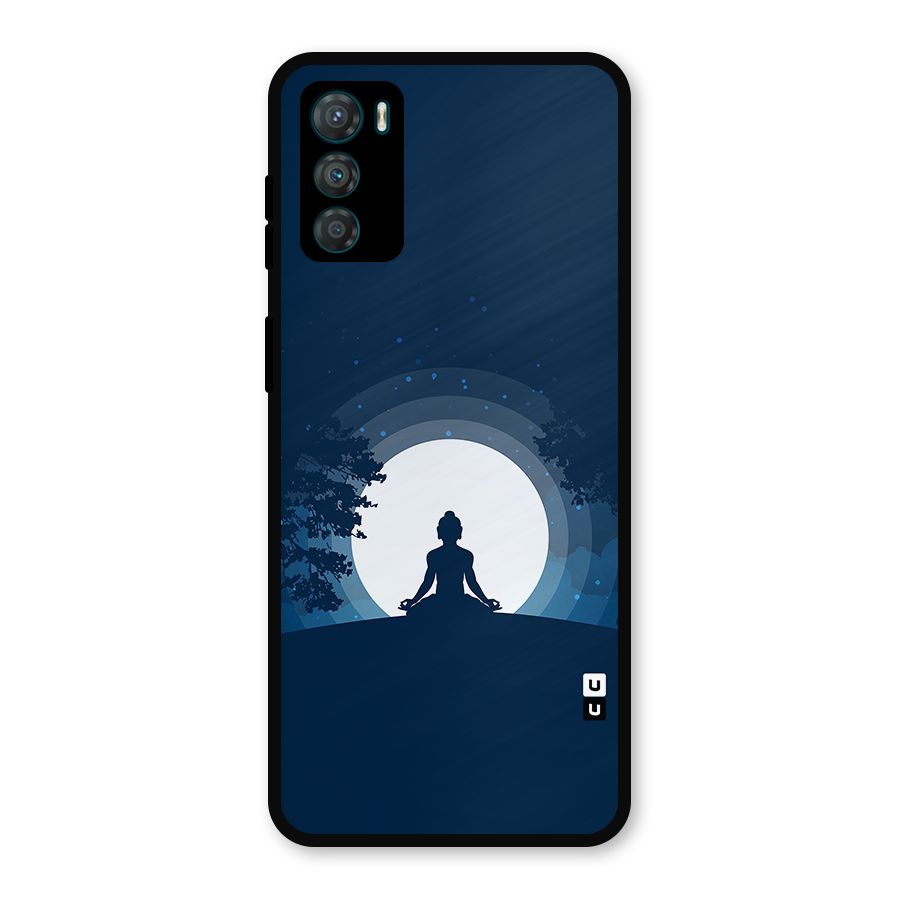 Calm Meditation Metal Back Case for Moto G42