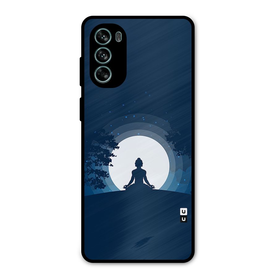 Calm Meditation Metal Back Case for Moto G62
