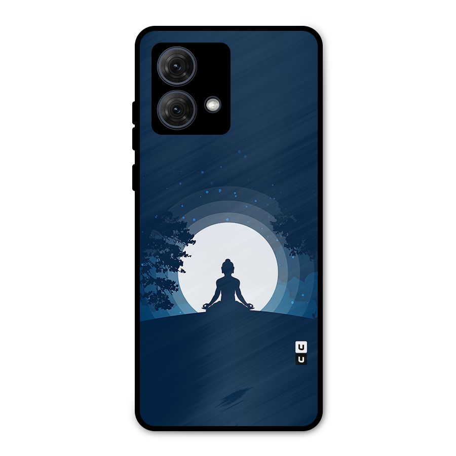 Calm Meditation Metal Back Case for Moto G84