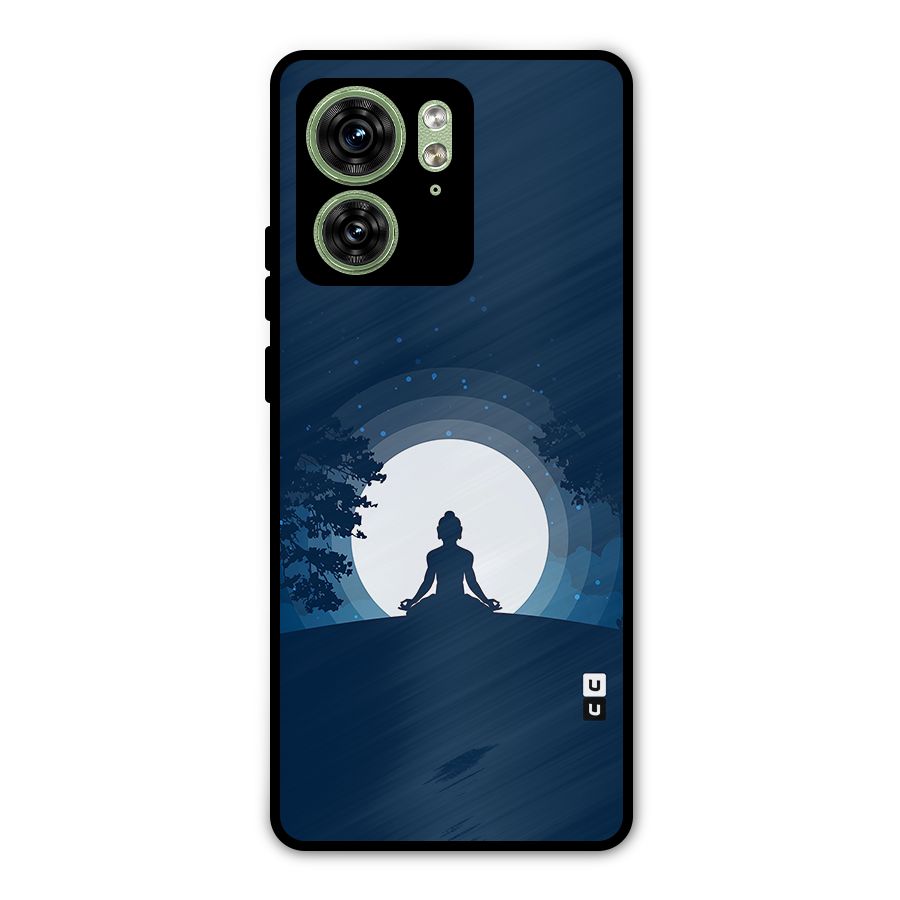 Calm Meditation Metal Back Case for Motorola Edge 40 5G