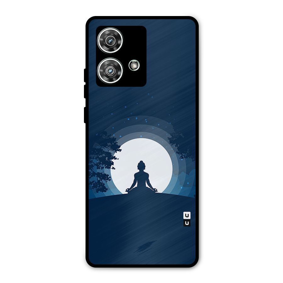 Calm Meditation Metal Back Case for Motorola Edge 40 Neo