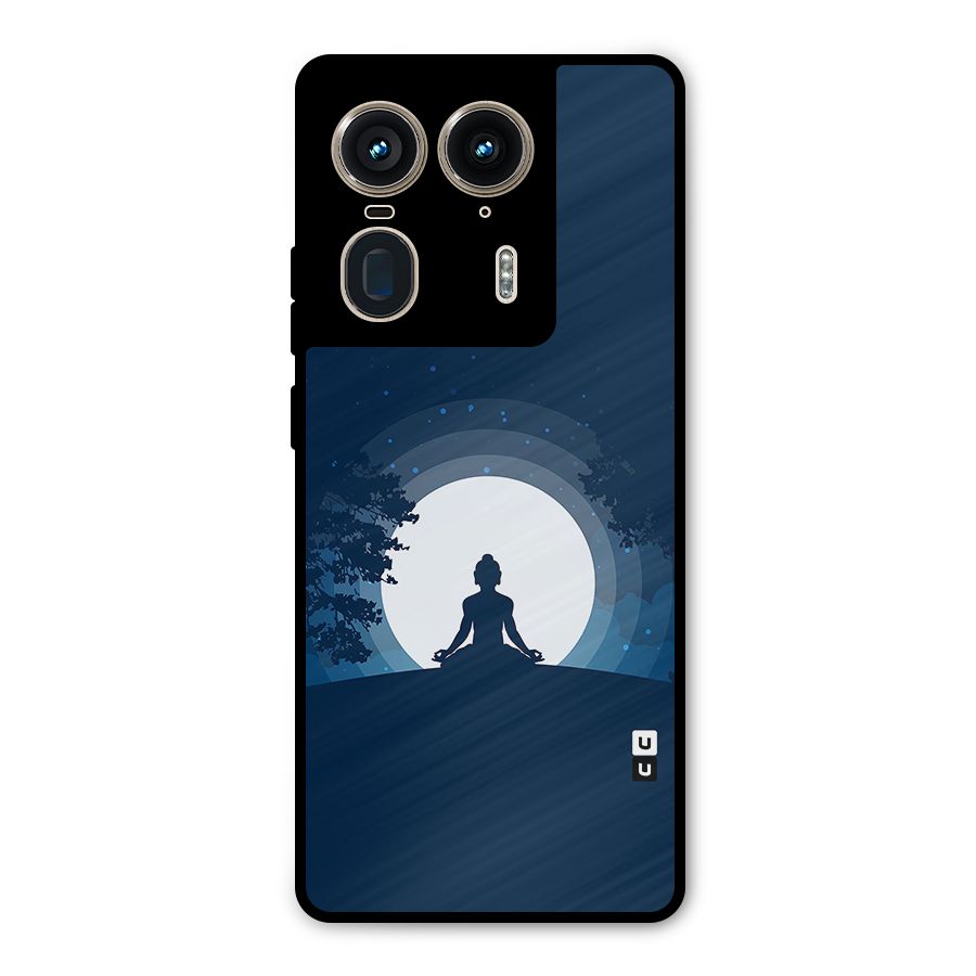 Calm Meditation Metal Back Case for Motorola Edge 50 Ultra