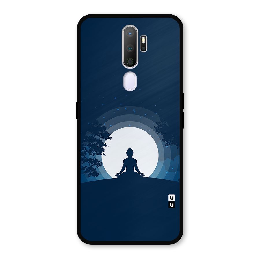 Calm Meditation Metal Back Case for Oppo A9 (2020)