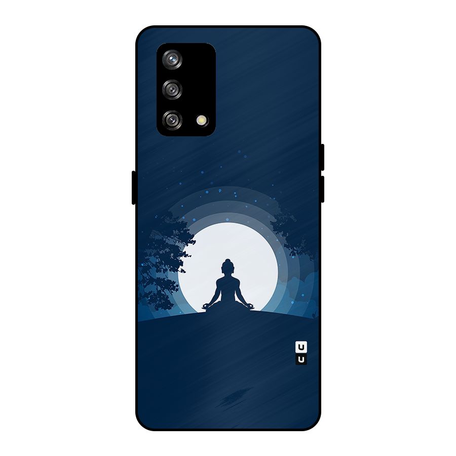 Calm Meditation Metal Back Case for Oppo F19s