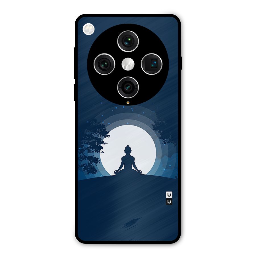 Calm Meditation Metal Back Case for Oppo Find X8 Pro