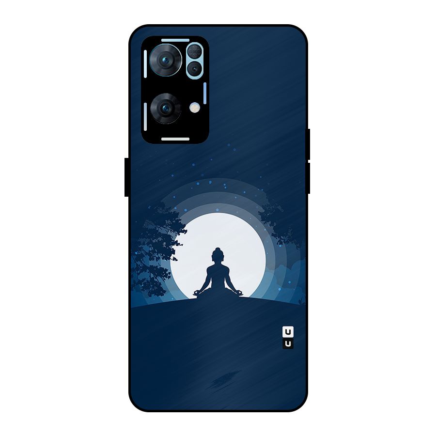 Calm Meditation Metal Back Case for Oppo Reno7 Pro 5G
