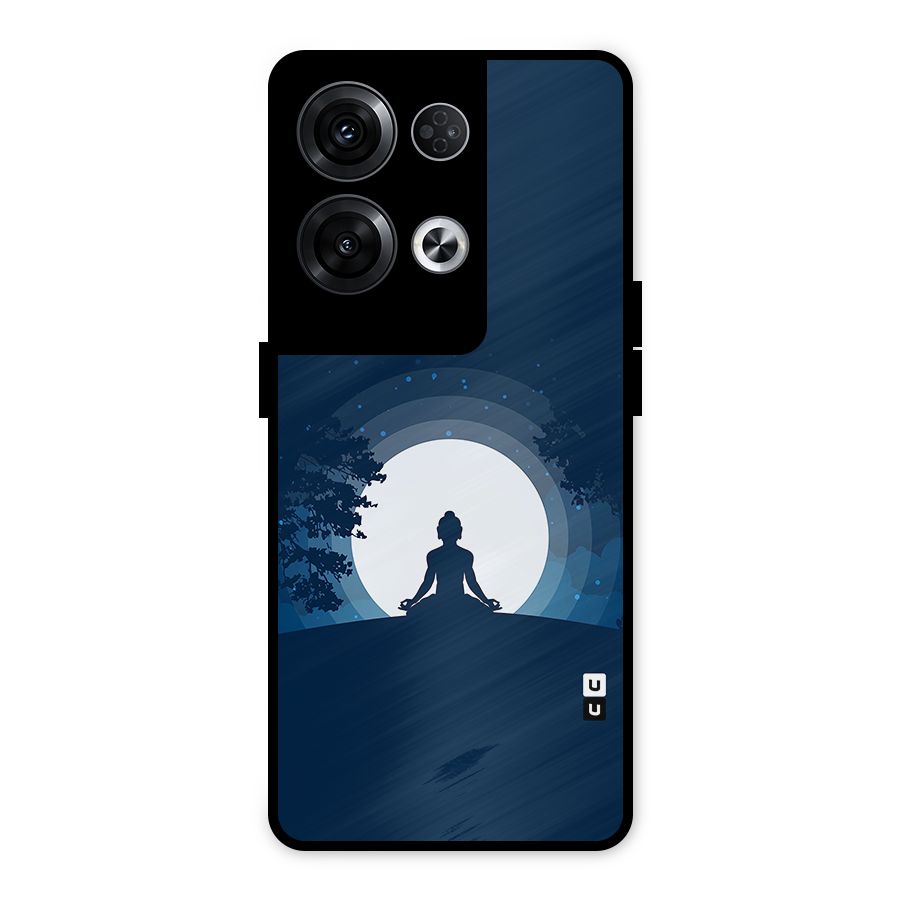 Calm Meditation Metal Back Case for Oppo Reno8 Pro 5G