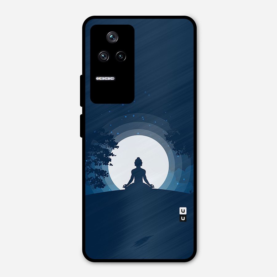 Calm Meditation Metal Back Case for Poco F4 5G