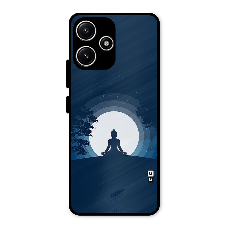 Calm Meditation Metal Back Case for Poco M6 Pro