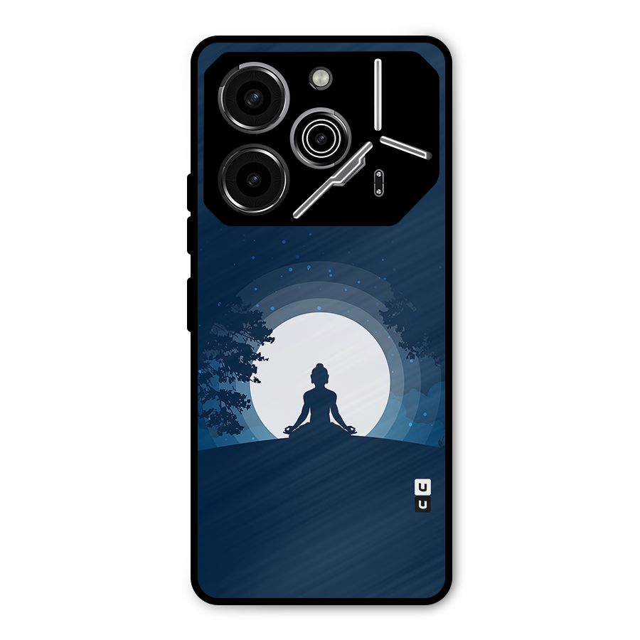 Calm Meditation Metal Back Case for Tecno Pova 6 Pro