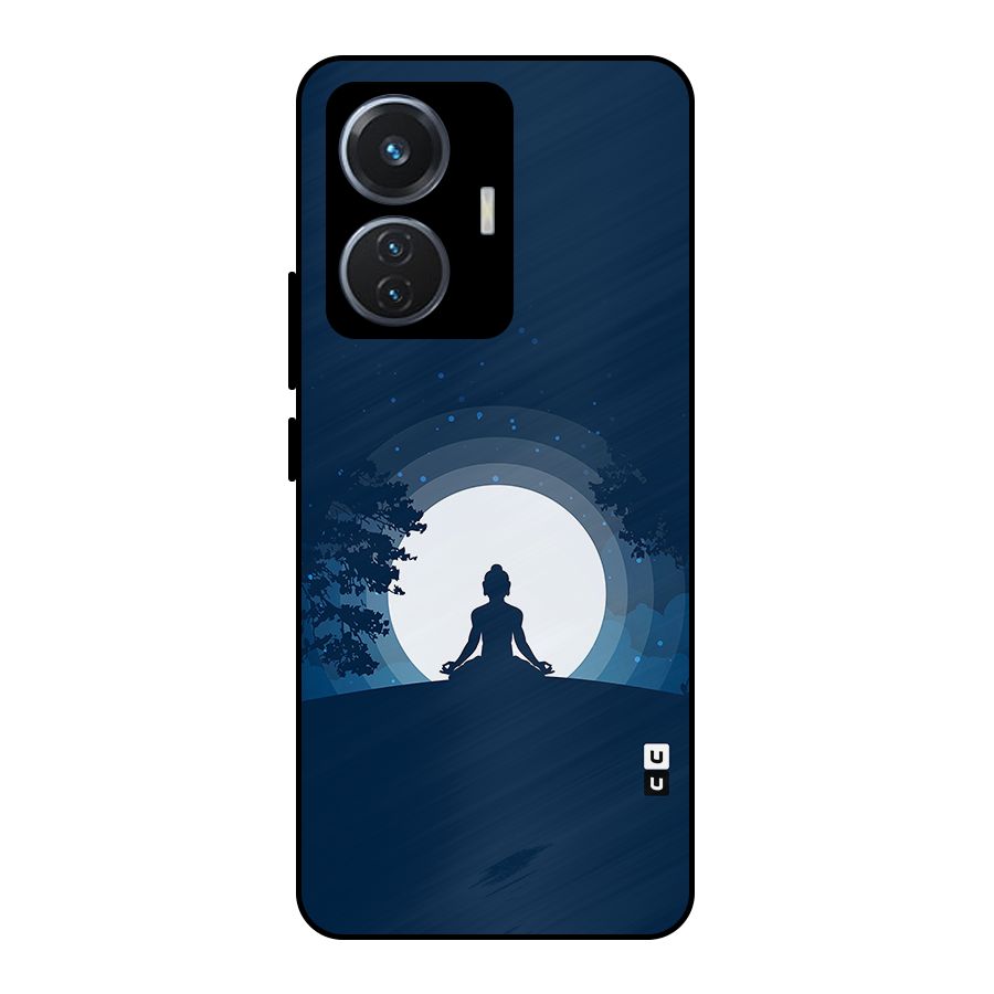 Calm Meditation Metal Back Case for Vivo T1 44W