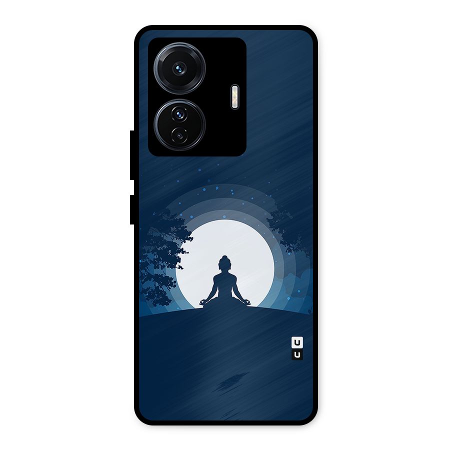 Calm Meditation Metal Back Case for Vivo T1 Pro