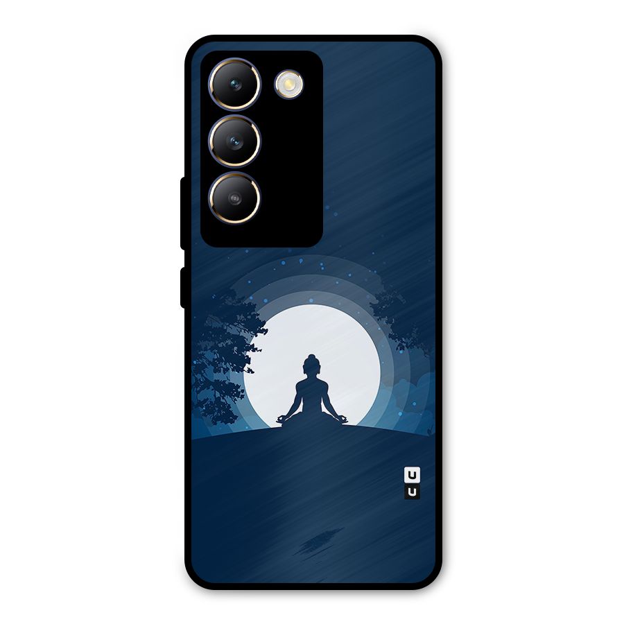 Calm Meditation Metal Back Case for Vivo T3 5G