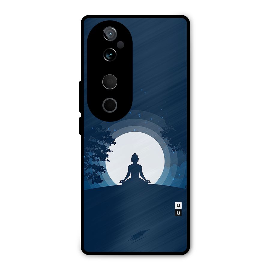 Calm Meditation Metal Back Case for Vivo T3 Ultra