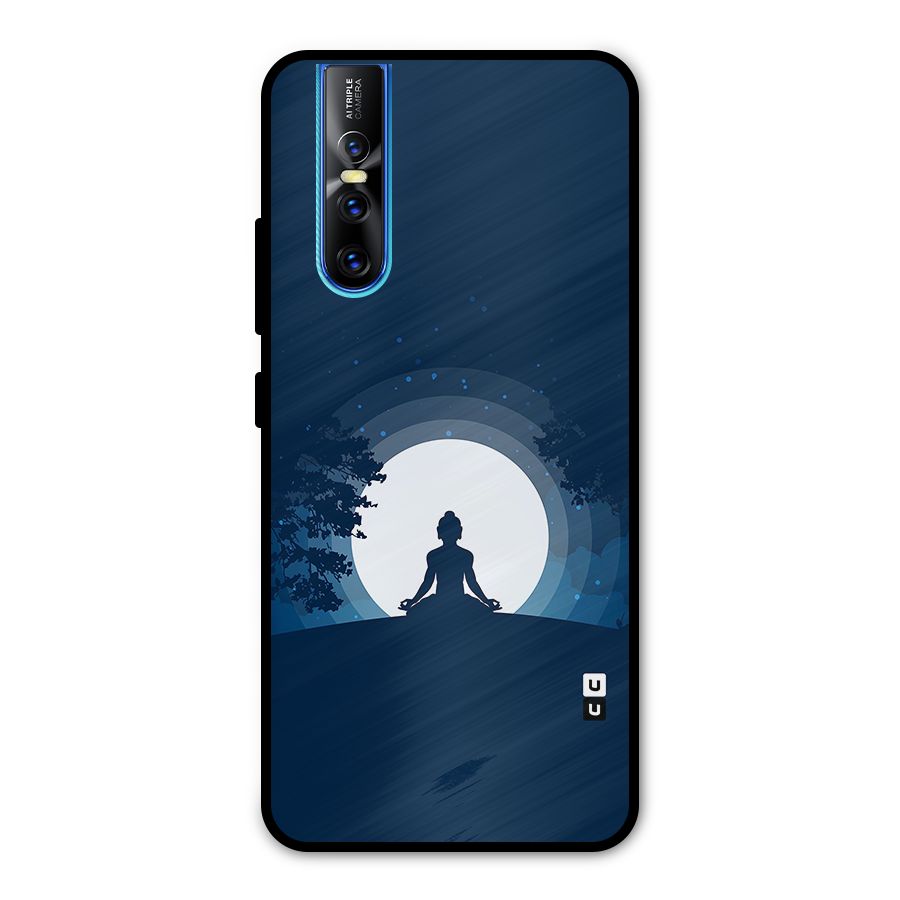 Calm Meditation Metal Back Case for Vivo V15 Pro