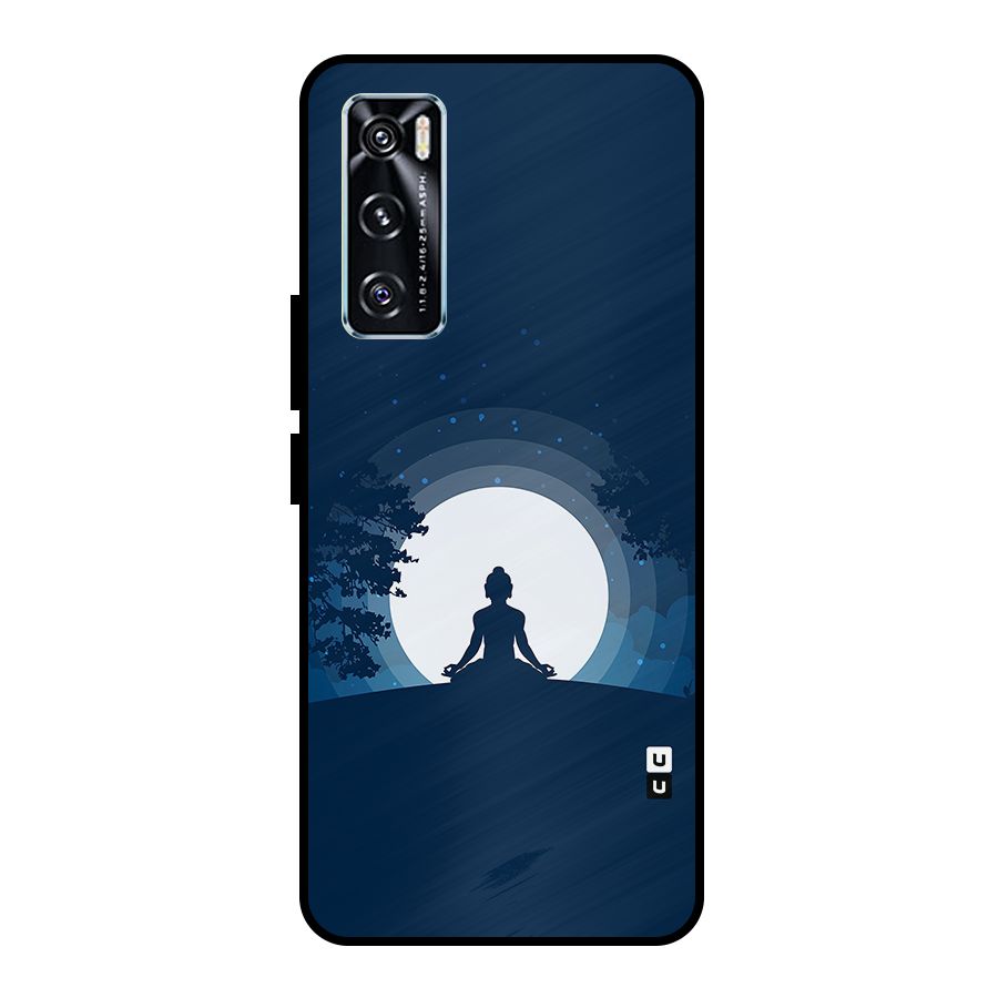 Calm Meditation Metal Back Case for Vivo V20 SE