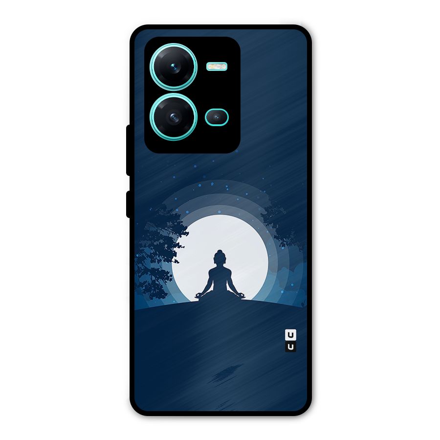 Calm Meditation Metal Back Case for Vivo V25