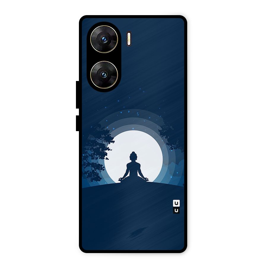 Calm Meditation Metal Back Case for Vivo V29e