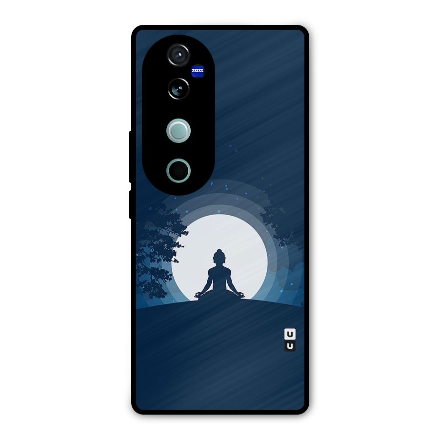 Calm Meditation Metal Back Case for Vivo V40 Pro