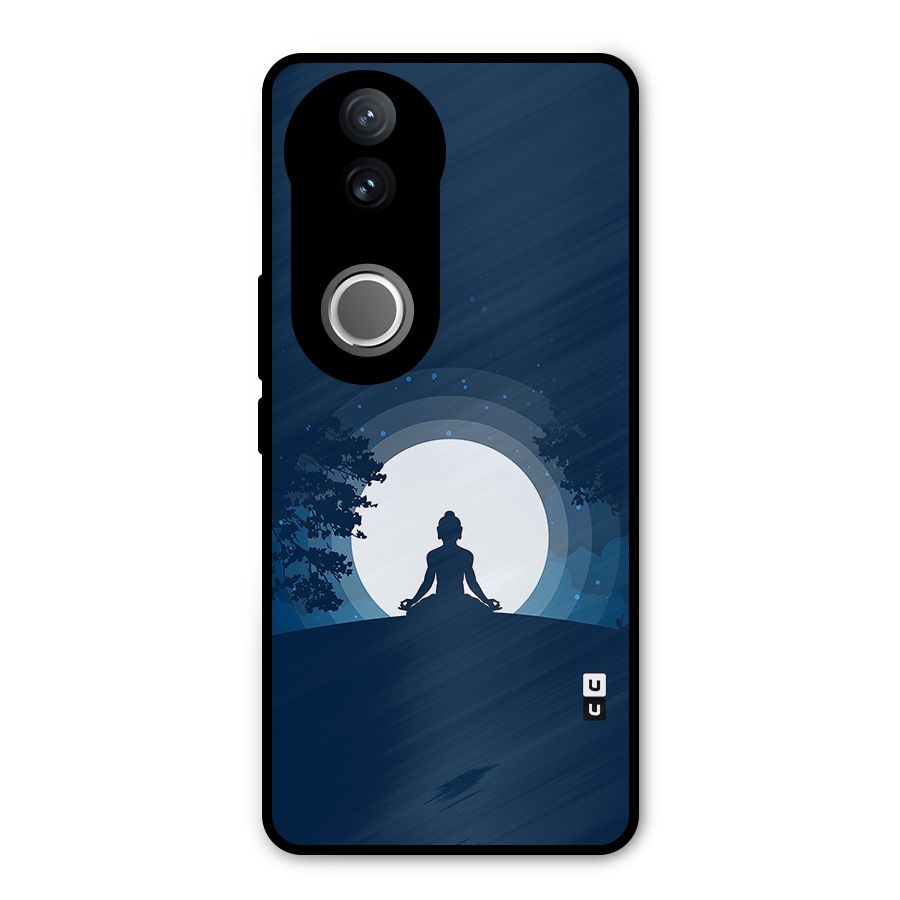 Calm Meditation Metal Back Case for Vivo V50
