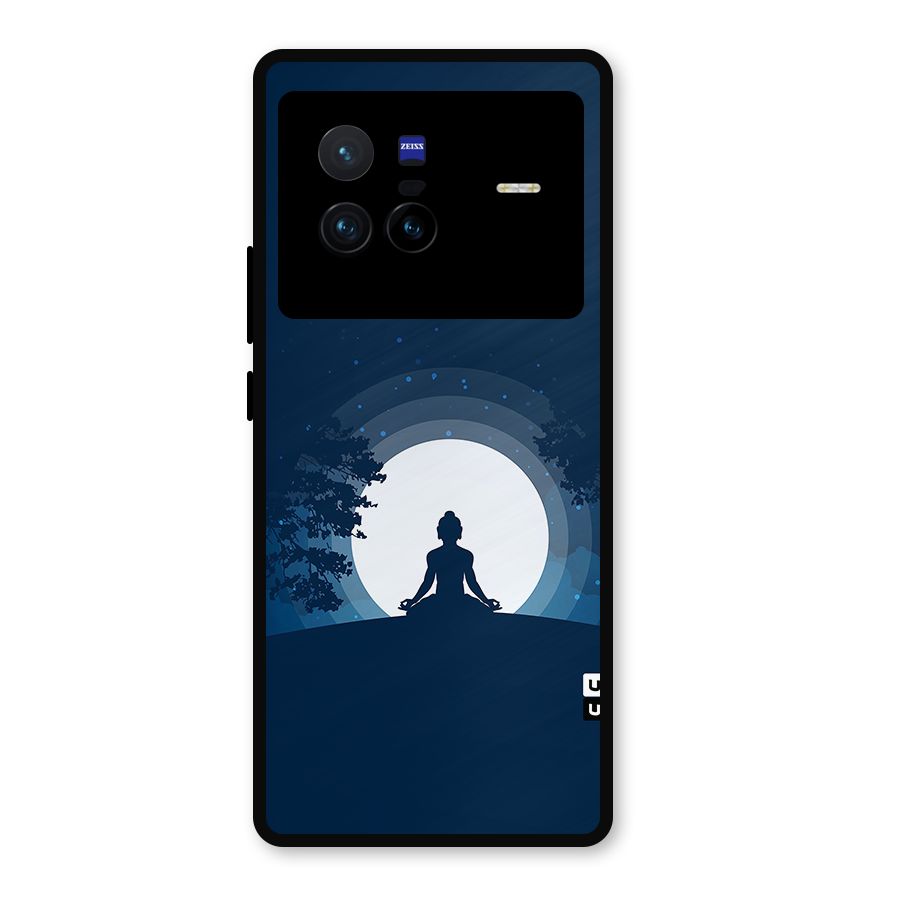 Calm Meditation Metal Back Case for Vivo X80